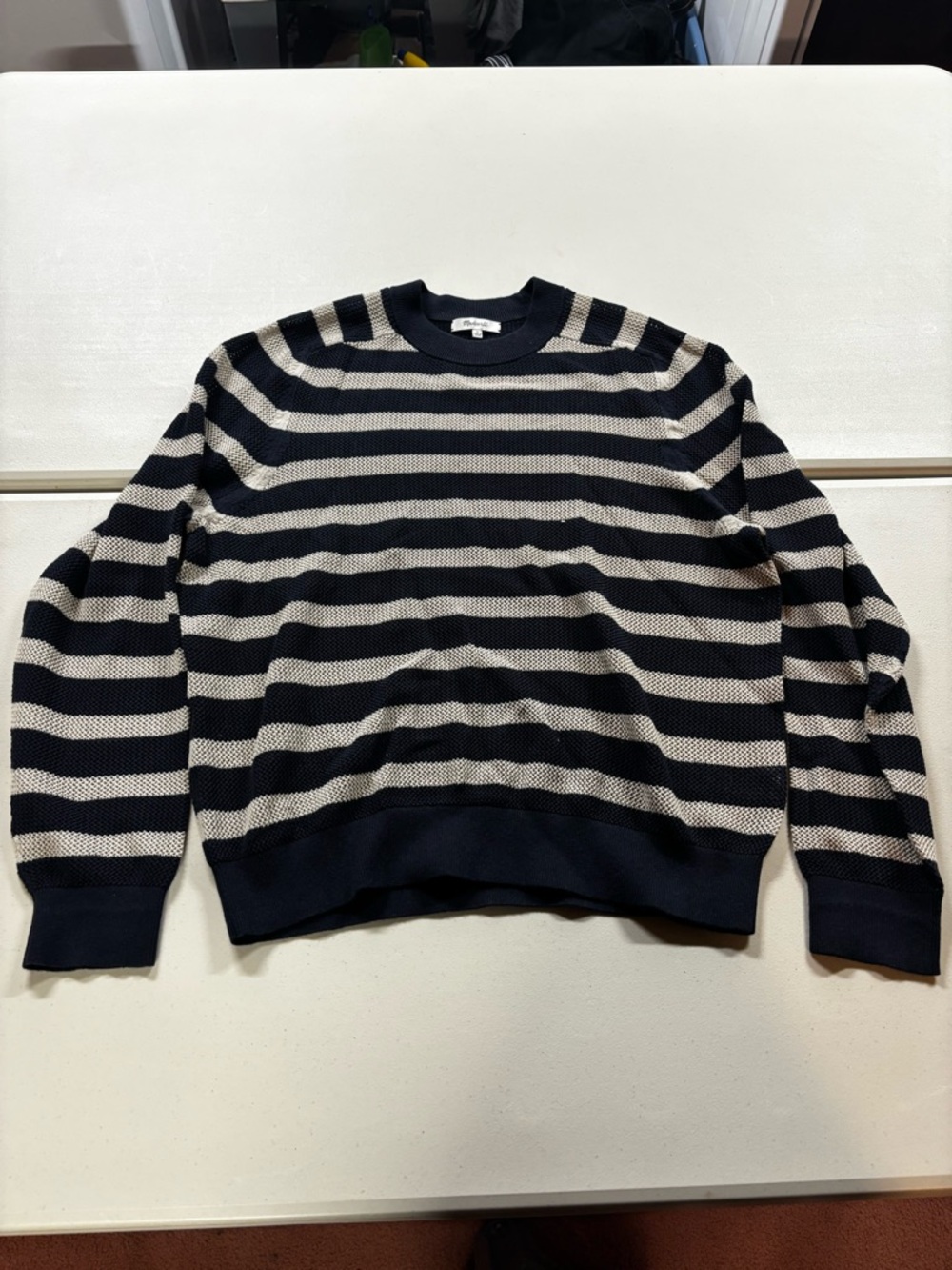 Madewell Linen loose knit sweater